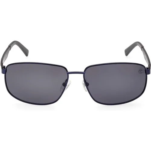 Rectangular Polarized Sunglasses Mirrored , unisex, Sizes: 62 MM - Timberland - Modalova