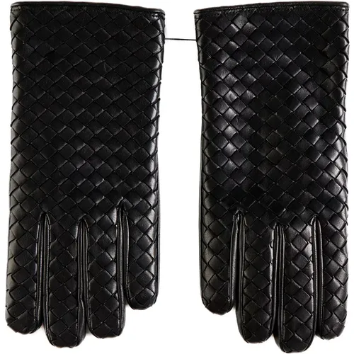 Schwarze Handschuhe Eleganter Stil , Herren, Größe: 9 IN - Bottega Veneta - Modalova