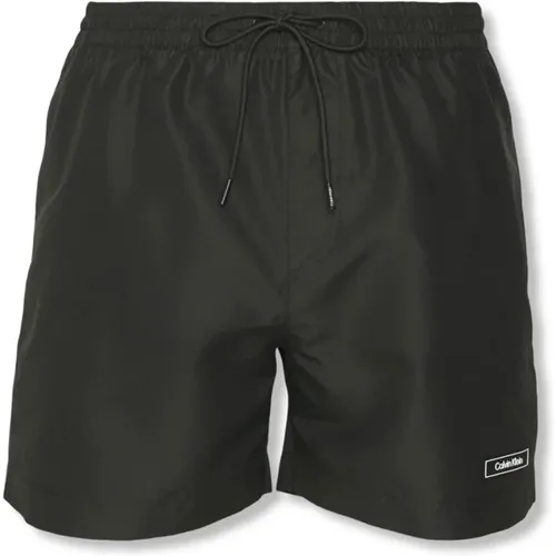 Medium Drawstring Swim Shorts , male, Sizes: 2XL - Calvin Klein - Modalova