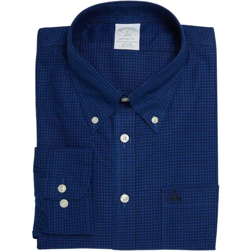 Hemden,Milano Slim-fit Non-iron Sport Hemd, Oxford, Button-Down Kragen - Brooks Brothers - Modalova