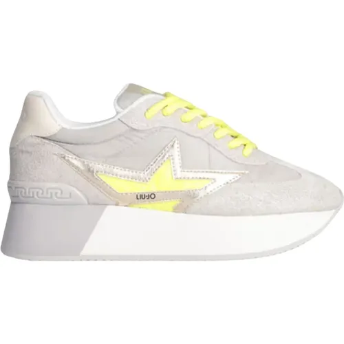 Glitzer Stern Plateau Sneakers , Damen, Größe: 36 EU - Liu Jo - Modalova