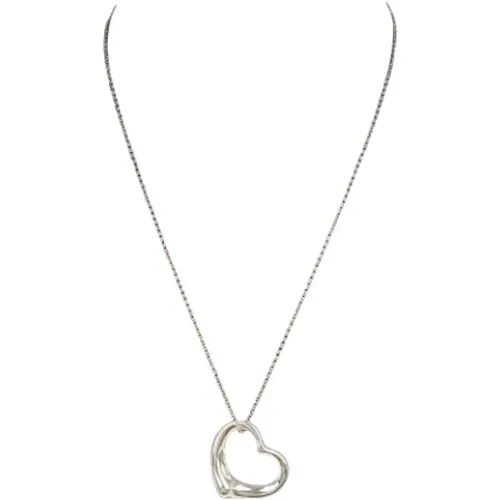 Pre-owned Silver necklaces , female, Sizes: ONE SIZE - Tiffany & Co. Pre-owned - Modalova