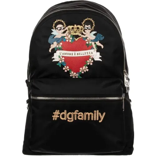 Men's Bags Bucket Bag & Backpack Black Ss22 , male, Sizes: ONE SIZE - Dolce & Gabbana - Modalova