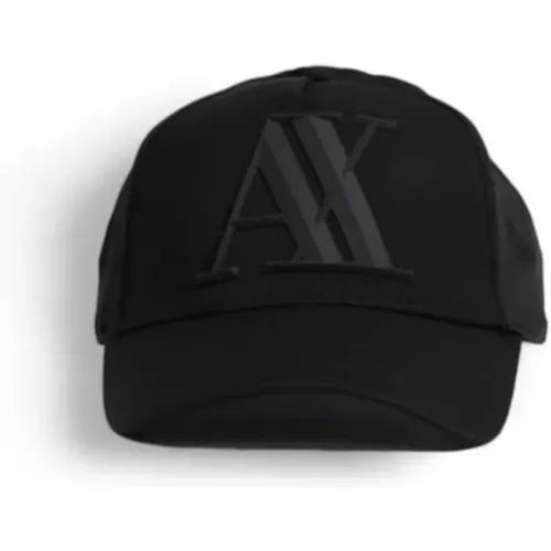 Caps, male, , Size: ONE SIZE Visor Hat Mens Collection - Armani Exchange - Modalova