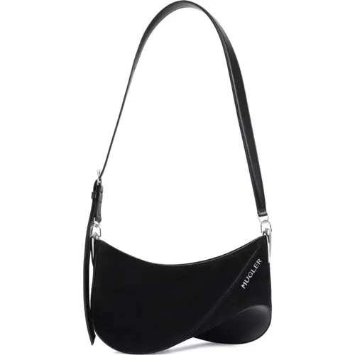 Cotton Curve Bag , female, Sizes: ONE SIZE - Mugler - Modalova