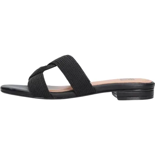 Schwarzer Gewebter Cut Out Slipper - Bibi Lou - Modalova