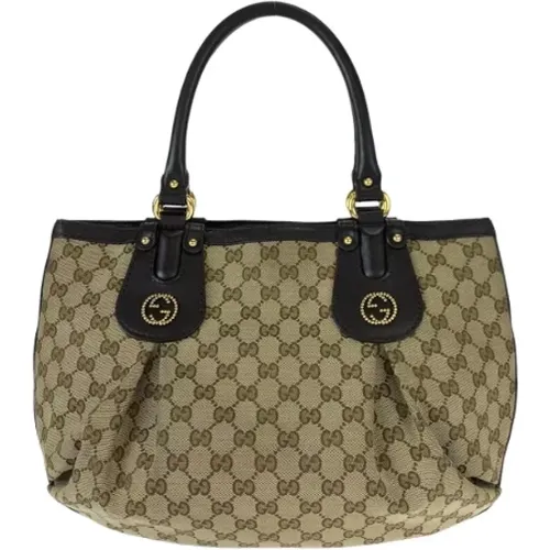 Pre-owned Tote Bags, female, , Size: ONE SIZE Pre-owned Canvas totes - Gucci Vintage - Modalova