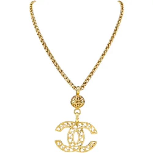 Pre-owned Jewellery, female, , Size: ONE SIZE Pre-owned Metal necklaces - Chanel Vintage - Modalova