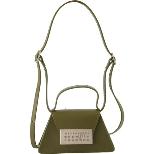 Numeric Mini Schultertasche Grün Leder - MM6 Maison Margiela - Modalova