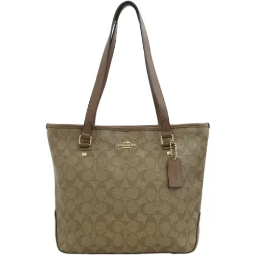 Pre-owned Tote Bags, female, , Size: ONE SIZE Pre-owned Canvas shoulder-bags - Coach Pre-owned - Modalova