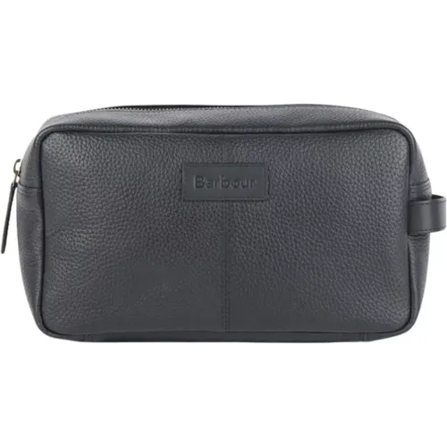 Schwarze High Leather Washbag für Männer - Barbour - Modalova