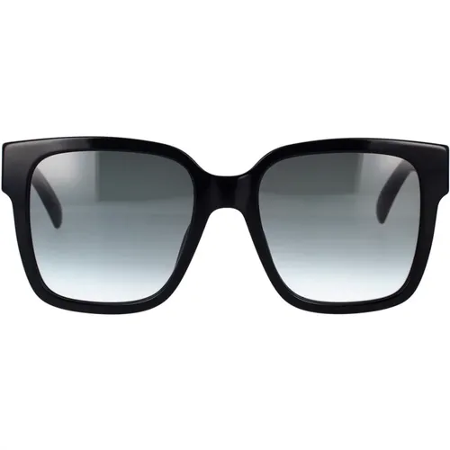 Quadratische Sonnenbrille mit schwarzem Rahmen und grauen Verlaufsgläsern - Givenchy - Modalova