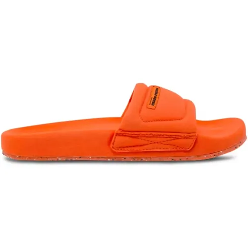 Logo Stoff Slider Sandalen - Heron Preston - Modalova