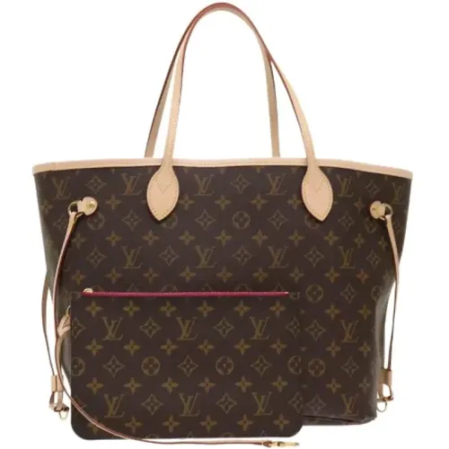 Pre-owned Handbags, female, , Size: ONE SIZE Pre-owned Brunt Canvas Louis Vuitton Neverfull Tote Bag - Louis Vuitton Vintage - Modalova