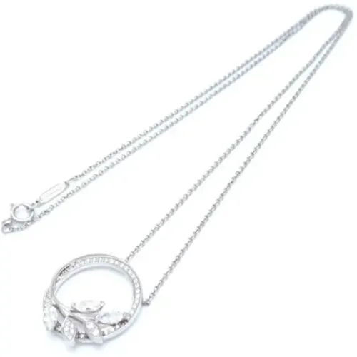 Pre-owned Jewellery, female, , Size: ONE SIZE Pre-owned Platinum necklaces - Tiffany & Co. Pre-owned - Modalova