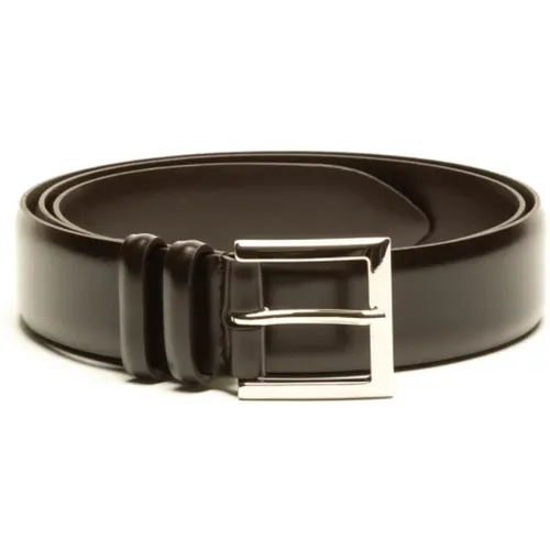 Belts, male, , Size: 95 CM Dark Leather Belt - Orciani - Modalova