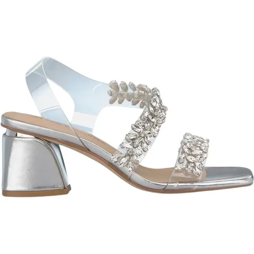 Crystal Clear Heel Sandal , female, Sizes: 6 UK, 3 UK, 4 UK, 7 UK, 5 UK - Alma en Pena - Modalova