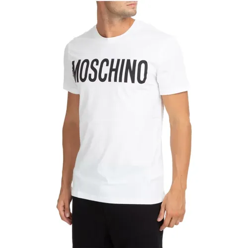 Gemustertes Logo-T-Shirt Moschino - Moschino - Modalova