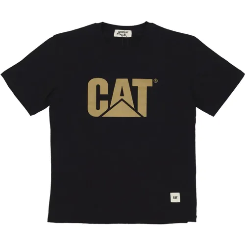 T-Shirts, male, , Size: M Logo Tee Short Sleeve T-shirt - CAT - Modalova