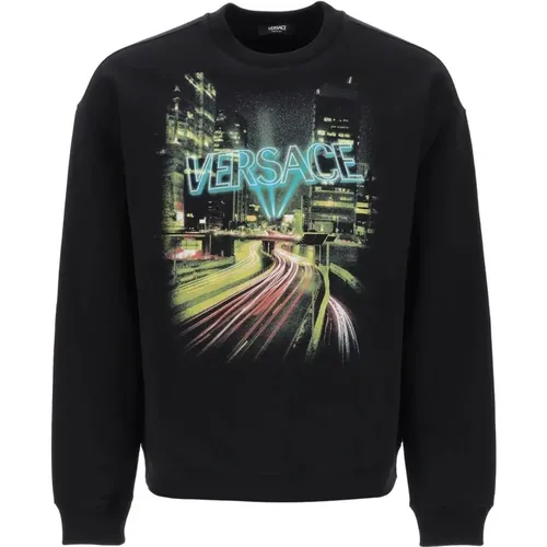 Sweatshirt Hoodie , male, Sizes: L, M, S - Versace - Modalova