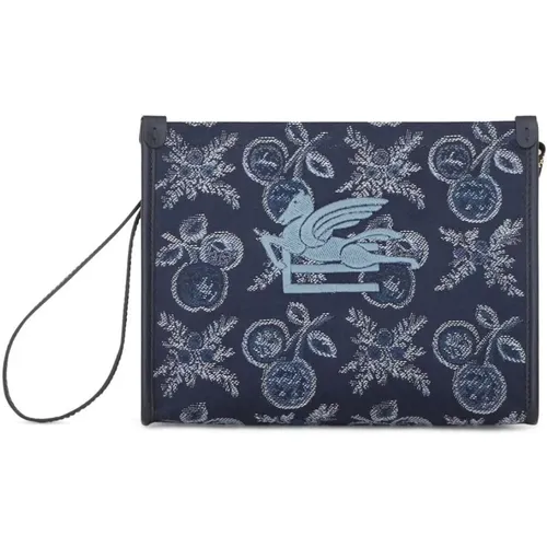 Jacquard Beauty Case with Pegaso Motif , female, Sizes: ONE SIZE - ETRO - Modalova