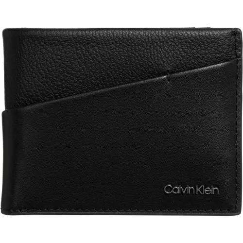 Wallets & Cardholders, male, , Size: ONE SIZE Leather Wallet - Calvin Klein - Modalova