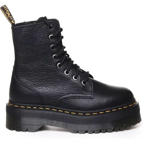 Plateau-Stiefel mit gelben Nähten , Damen, Größe: 39 EU - Dr. Martens - Modalova