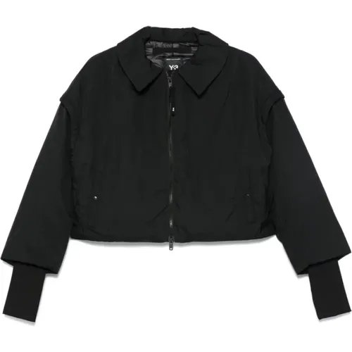 Winter Jackets, female, , Size: M Zip Outerwear with Collared Neckline - Y-3 - Modalova