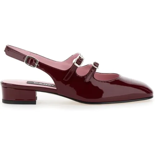 Pumps, female, , Size: 11 US Burgundy Patent Heel Shoes - Carel - Modalova