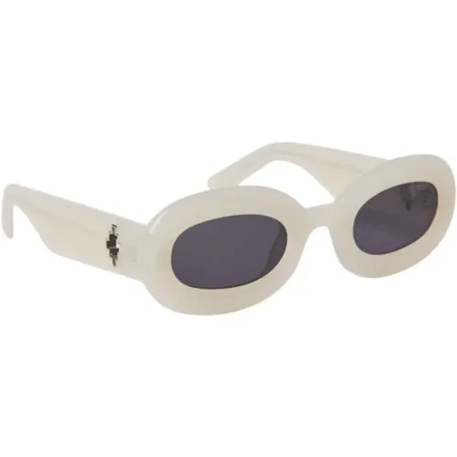 Puffed Front Oval Sunglasses , unisex, Sizes: 50 MM - Marcelo Burlon - Modalova