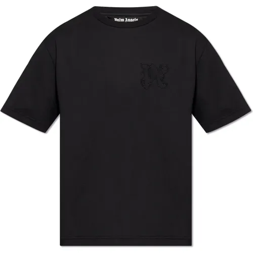 T-Shirt mit Logo , Herren, Größe: S - Palm Angels - Modalova