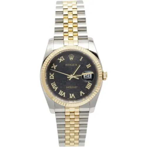 Pre-owned Yellow Gold watches , female, Sizes: ONE SIZE - Rolex Vintage - Modalova