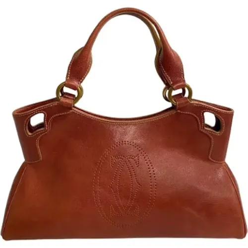 Pre-owned Leather totes , female, Sizes: ONE SIZE - Cartier Vintage - Modalova