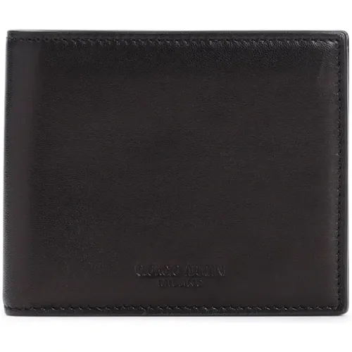 Classic Bi-Fold Wallet , male, Sizes: ONE SIZE - Giorgio Armani - Modalova