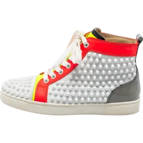 Pre-owned Leather sneakers , female, Sizes: 3 UK - Christian Louboutin Pre-owned - Modalova