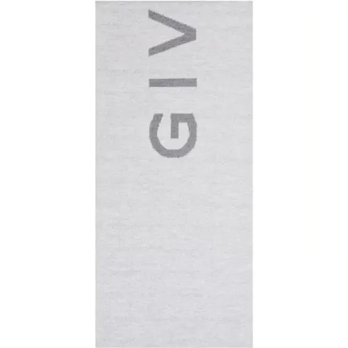 Double Face Pearl Grey Scarf , unisex, Sizes: ONE SIZE - Givenchy - Modalova