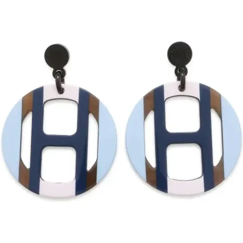 Pre-owned Jewellery, female, , Size: ONE SIZE Pre-owned Metal earrings - Hermès Vintage - Modalova