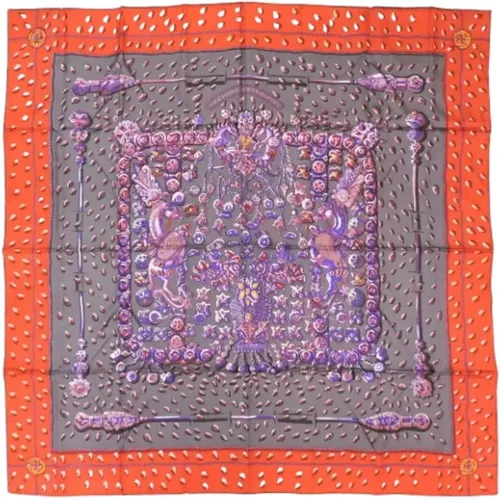 Pre-owned Scarves, female, , Size: ONE SIZE Pre-owned Silk scarves - Hermès Vintage - Modalova