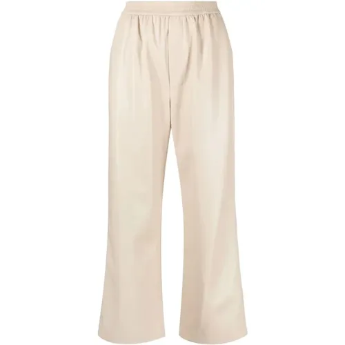 Taupe Trousers for Women , female, Sizes: S - Nanushka - Modalova