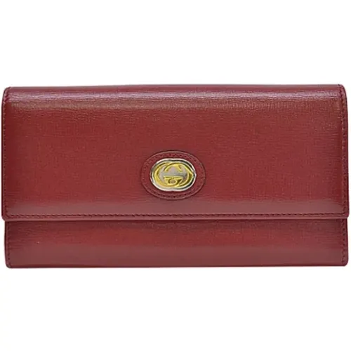 Pre-owned Leather clutches , female, Sizes: ONE SIZE - Gucci Vintage - Modalova