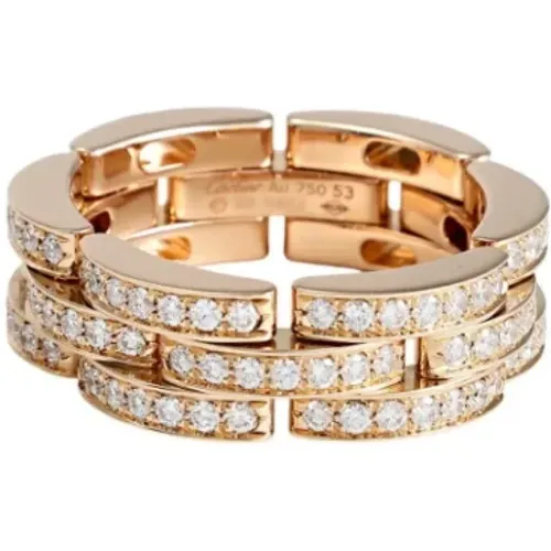 Pre-owned Jewellery, female, , Size: ONE SIZE Pre-owned Rose Gold rings - Cartier Vintage - Modalova