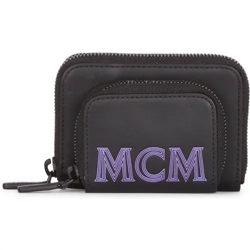 Wallets & Cardholders, male, , Size: ONE SIZE Card Holder Wallet - MCM - Modalova