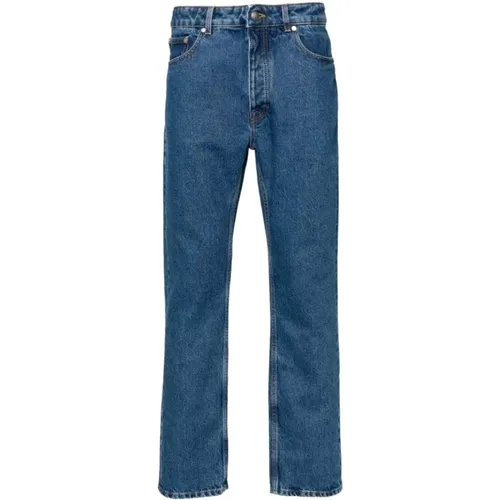 Light Monogram Straight Jeans , male, Sizes: W33, W31, W32, W30, W34 - Palm Angels - Modalova