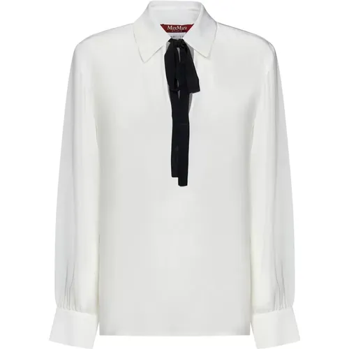 Shirt with Teardrop Motif , female, Sizes: L - Max Mara - Modalova