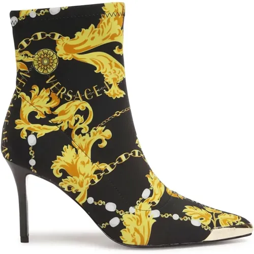 Schwarze Stiefel für Frauen ***cv , Damen, Größe: 36 EU - Versace Jeans Couture - Modalova