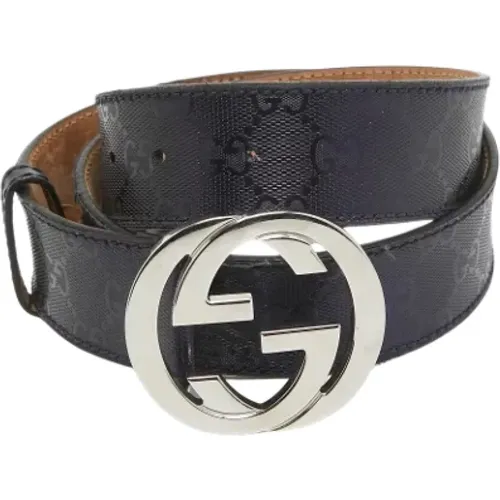 Pre-owned Coated canvas belts , male, Sizes: ONE SIZE - Gucci Vintage - Modalova