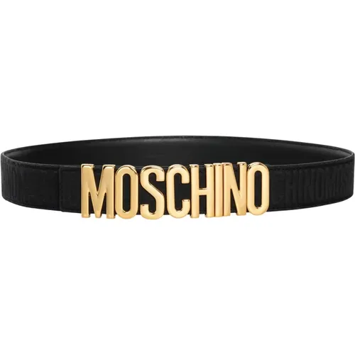 Logo Belt , male, Sizes: S, M - Moschino - Modalova