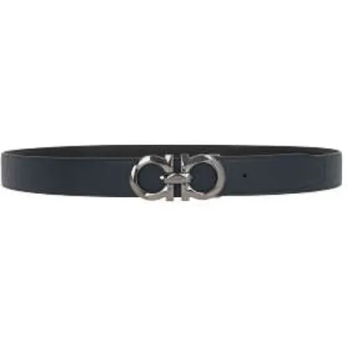 Reversible Leather Belts Gancini Buckle , male, Sizes: 100 CM, 110 CM, 105 CM, 95 CM - Salvatore Ferragamo - Modalova