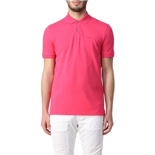 Fuchsia Basic Polo Shirt , Herren, Größe: M - Hugo Boss - Modalova