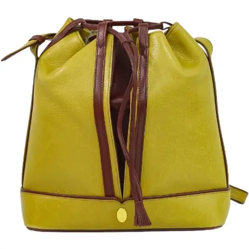 Pre-owned Bucket Bags, female, , Size: ONE SIZE Pre-owned Leather shoulder-bags - Cartier Vintage - Modalova